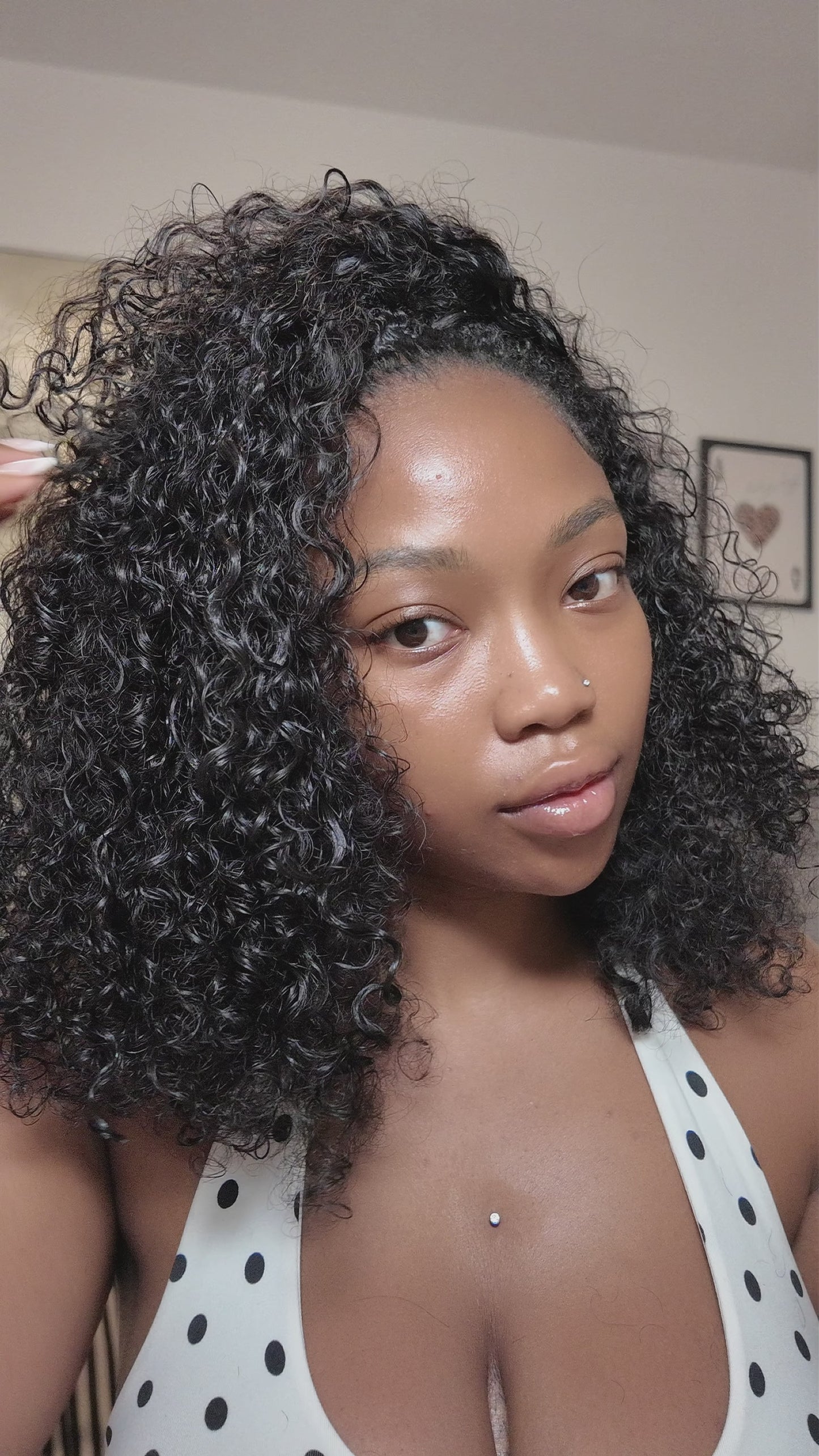 Curly Flip Over Wig